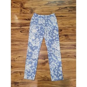 AnneLore batik floral cigarette pants size 2